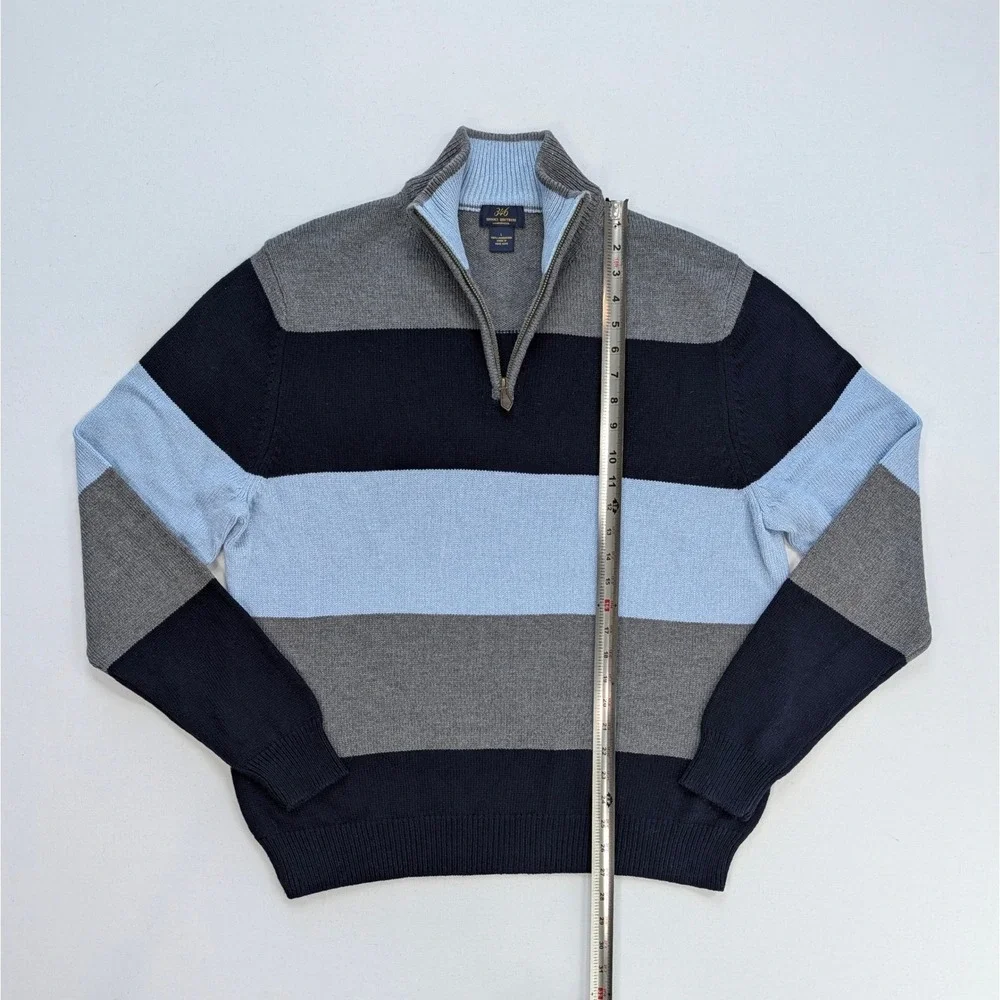 Brooks Brothers 346 Lambswool Quarter Zip Sweater L